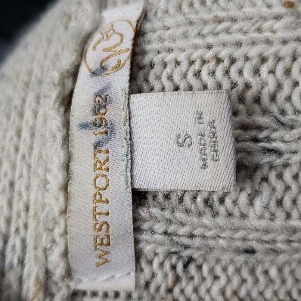 WESTPORT 1962 long cardigan with self-belt and patch pockets - Picture 8 of 11